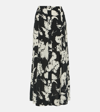 GANNI FLORAL CRÊPE MAXI SKIRT