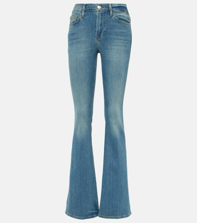 Frame Le High Flare High-rise Jeans In Blue