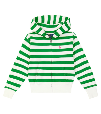 Polo Ralph Lauren Kids' Cotton-blend Fleece Hoodie In Green