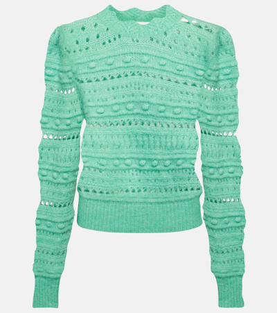 Marant Etoile Adler Alpaca Wool-blend Sweater In Green