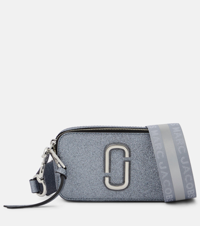 Marc Jacobs The Snapshot Glitter Camera Bag In Silver