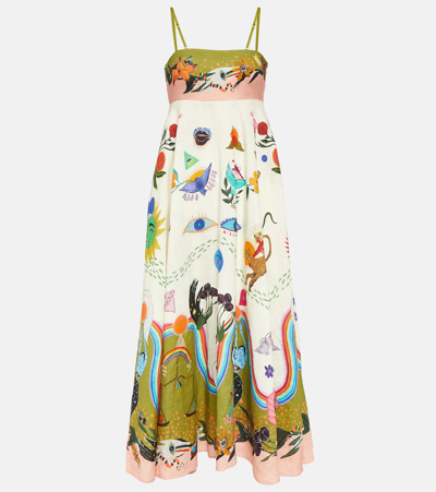 Alemais Everdeen Printed Maxi Dress In Multicoloured