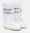 Moon Boot Icon Shell And Faux Leather Snow Boots In White