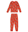 The Animals Observatory Llama Cotton Pajamas In Red
