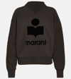 Isabel Marant Étoile Moby Sweatshirt With Flocked Logo In Black