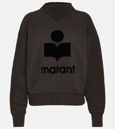 MARANT ETOILE MOBY LOGO COTTON-BLEND SWEATSHIRT