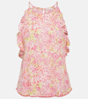 Poupette St Barth Alida Floral Top In White