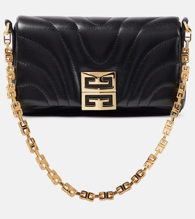 Givenchy 4g Soft Micro Leather Shoulder Bag In Black