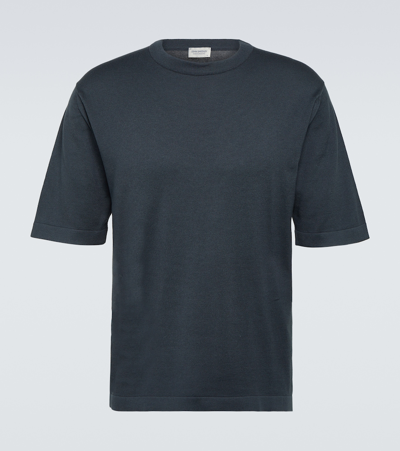 John Smedley Tindall Cotton Jersey T-shirt In Grey