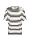Jil Sander Stripe Print T-shirt In Mariniere