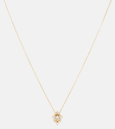 Suzanne Kalan 18kt Gold Necklace With White Diamonds In Yellow