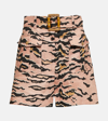 Zimmermann Matchmaker Safari Printed Linen Shorts In Multicoloured