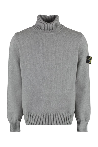 Stone Island Cotton-blend Sweater In Grey