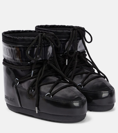 Moon Boot Icon Low Pvc Snow Boots In Black