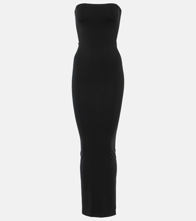 WOLFORD FATAL STRAPLESS JERSEY MAXI DRESS