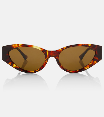 Versace Tortoiseshell Cat-eye Sunglasses In Brown