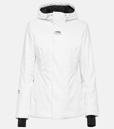 Balenciaga Ski Hourglass 3b Sports Icon Casual Jackets, Parka White