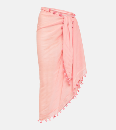 Melissa Odabash Embroidered Beach Cover-up In Pink