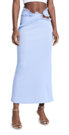 Christopher Esber Carina Midi Skirt In Light Blue