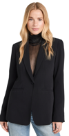 Cinq À Sept Karlie Notched-lapel Single-breasted Blazer In Black