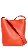 Madewell The Essential Mini Bucket Tote In Wild Poppy