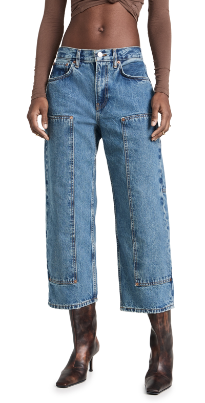 Re/done The Shortie Jeans Blue Mere 31