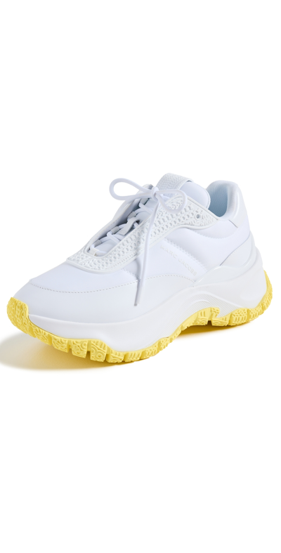 Marc Jacobs The Lazy Runner Logo压纹运动鞋 In White