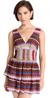 Ramy Brook Laura Mini Dress In Chevron Holiday Knit