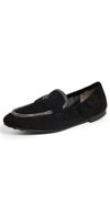 TORY BURCH BALLET LOAFERS PERFECT BLACK / CRYSTAL