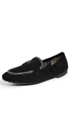 Tory Burch Ballet Loafers Perfect Black / Crystal In Perfect Black / Crystal