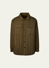 Canada Goose Carlyle Quilted Shirt Jacket Military Green - Vert Militair In Military Green