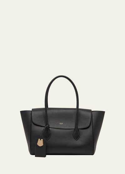 Ferragamo Firenze Flap Tote Bag In Nero