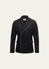 Off-white Off White Man Black Wool Blazer In Black