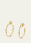 Ippolita Medium Hoop Earrings In 18k Gold In Diamond