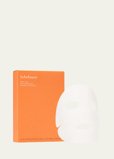 Sulwhasoo First Care Activating Sheet Mask, Set Of 5 In White