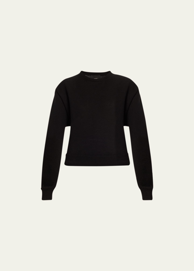 Marc Jacobs Runway Crew-neck Cashmere Sweater In Black
