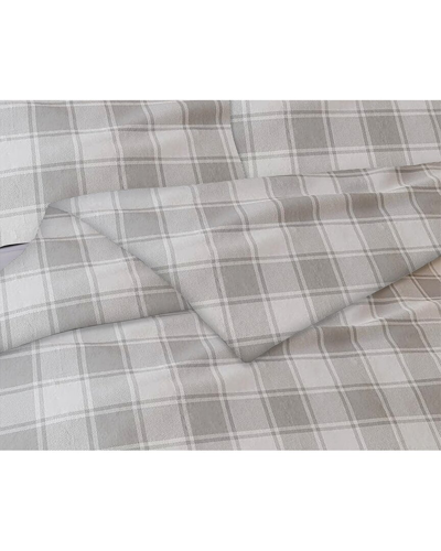 Bibb Home Flannel Duvet Cover Set