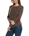 TWO BEES CASHMERE TWO BEES CASHMERE ELBOW PATCH WOOL & CASHMERE-BLEND SWEATER