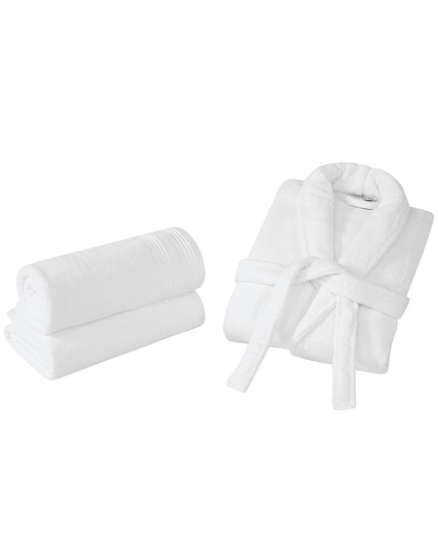 Christian Siriano Bath Towel & Robe Set In Gift Box