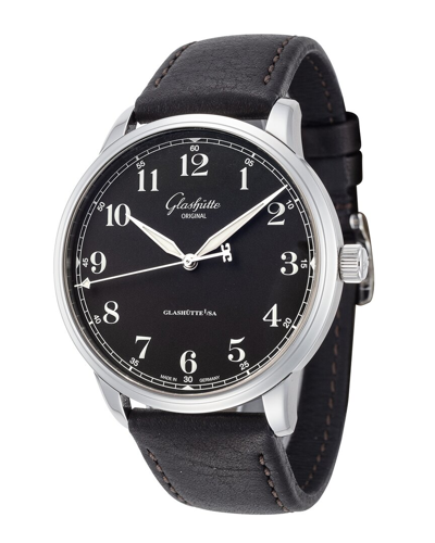 Glashutte Men's Senator Excellence 40mm Automatic Watch In Black