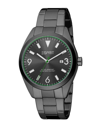 Esprit Men's Es1g304m0225 Mason 40mm Quartz Watch In Black