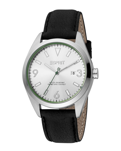 Esprit Men's Es1g304p0245 Mason 40mm Quartz Watch In Silver