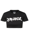 Dsquared2 Black Cotton T-shirt In Black
