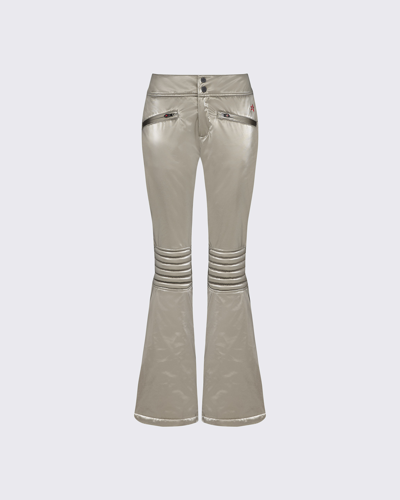 Perfect Moment Mid-rise Aurora Flare Race Pant Xl In Gunmetal