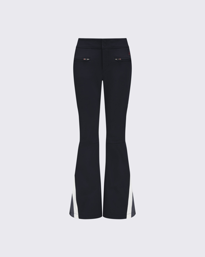 Perfect Moment Mid-rise Chevron Flare Pant L In Black