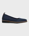 Eileen Fisher Etta Knit Wedge Ballerina Loafers In Midnight