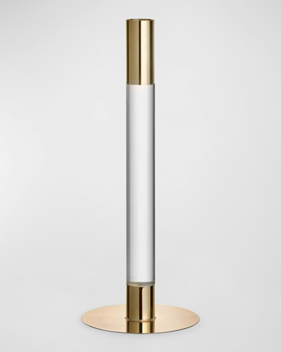 Orrefors 10" Lumiere Candlestick, Gold