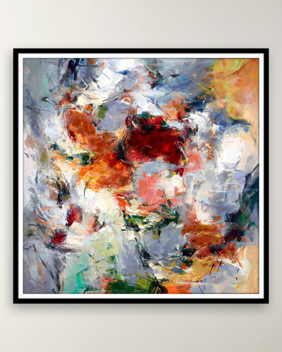 Prestige Arts Passionate Floral Movement Giclee In Multi