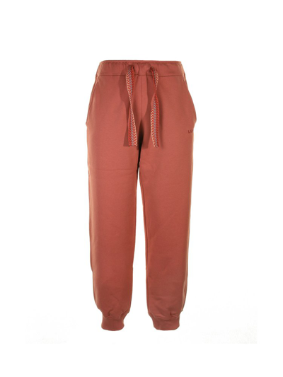 Lanvin Tapered Leg Drawstring Track Trousers In Pink