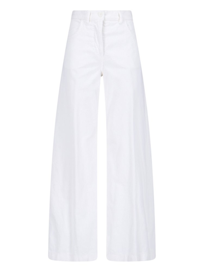 Aspesi Velvet Pants In White